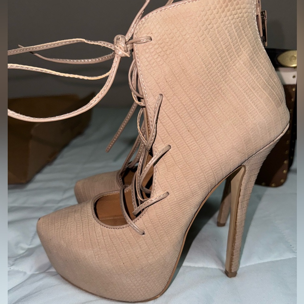 Steve Madden Lace Up Platform Heel Boot - image 3